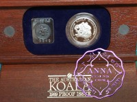 Australia 1989 Koala 1/2 oz Platinum Proof Coin With Case